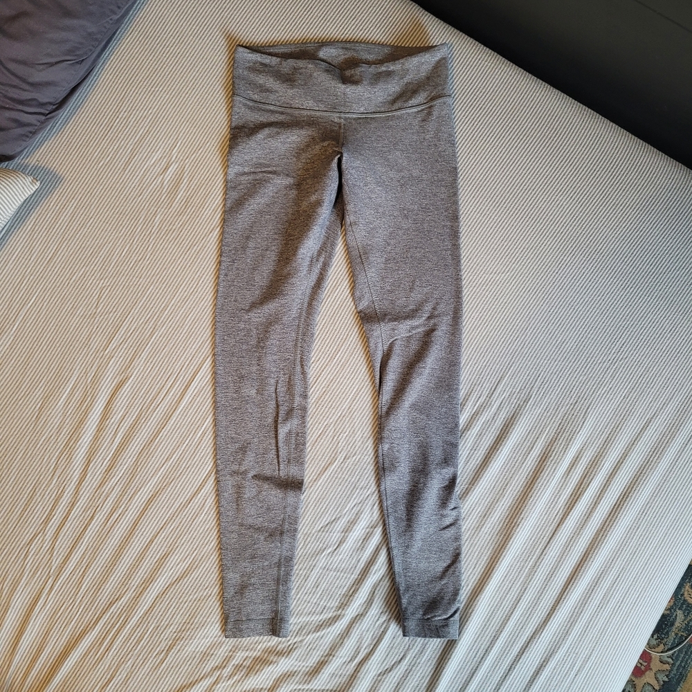 Lululemon Gray Full Length Leggings Size 8